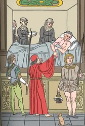 Ketham: Fasciculus Medicinae, Venetië, 1493, De behandeling van de pest, c1493