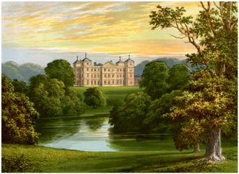 Kimberley Hall, Norfolk, huis van de graaf van Kimberley, ca. 1880