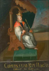 Koning Karel I van Hongarije en Kroatië 1288-1342, eerste helft van de 18e eeuw