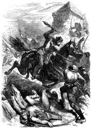 Koning Edward I van Engeland in Berwick, 1296