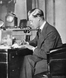Koning Edward VIII aan het werk, 1936