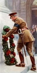 Koning George V bij het Cenotaaf, 11 november 1920, ca. 1935