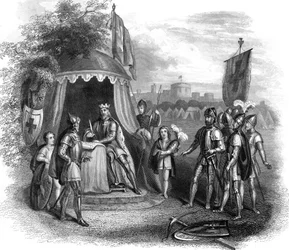 Koning Jan ondertekent de Magna Carta, Runnymede, Surrey