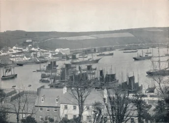 Kinsale - Een vissersvloot in de haven, 1895