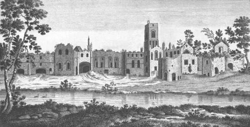 Kirkstall Abbey, Leeds, West Yorkshire, 18e eeuw
