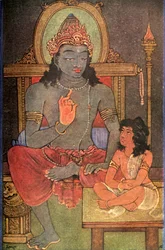 Krishna die Arjuna onderwijst, 1920