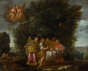 Christus bediend door engelen
