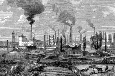 Krupps fabrieken, Essen, Duitsland, 1896