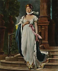Koningin Luise 1776-1810. - Schilderij van Gustao Richter, 1934.