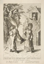 De Engelsman op de wandeling, geheel verward, 1720-75