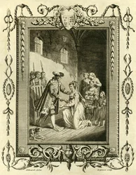 Lady Elizabeth Grey smeekt Edward IV om haar landerijen terug te geven, 1461, 1783