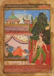 Lalit Ragini, folio uit een Ragamala, ca. 1605-1610