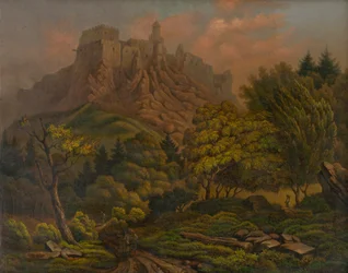 Landschap met kasteel