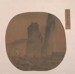 Landschap met tempel