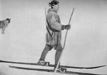 Lars Pettersen op Sneeuwschoenen, ca. 1893-1896, 1897