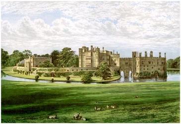 Leeds Kasteel, Kent, huis van de Wykeham-Martin familie, ca. 1880