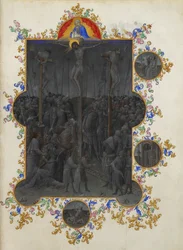 Les Très Riches Heures du duc de Berry, Folio 153r - De Dood van Christus