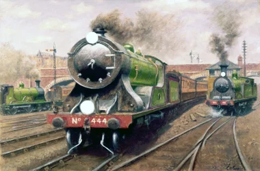 Locomotief nr. 444, London & South Western Railway Express
