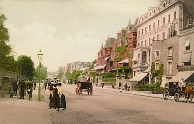 Londen. Bayswater Road, ca. 1900