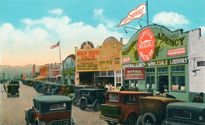 Zuidwaarts kijken op Main Street, ca. 1939