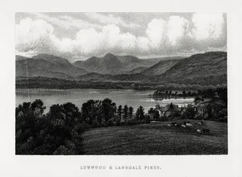 Lowwood en Langdale Pikes, Lake District, Cumbria, 1896