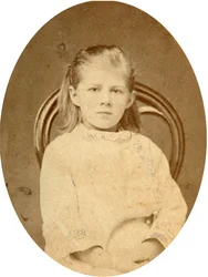 Lyubov Dostoyevskaya, dochter van de schrijver Fjodor Dostojevski, jaren 1870