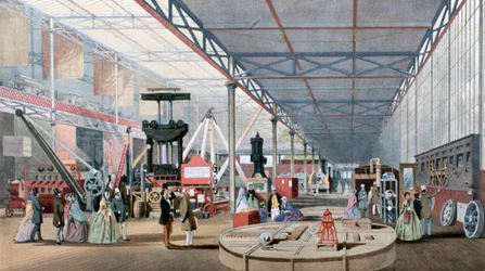 Machinery Hall, Crystal Palace Tentoonstelling, Londen, 1851