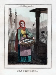 Makreel, Billingsgate, Londen, 1805