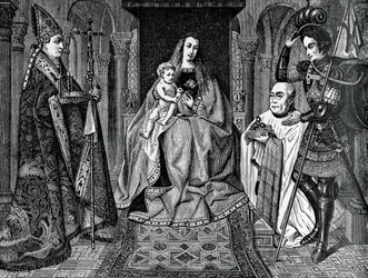Madonna en Kind met kanunnik Joris van der Paele, 1436, 1870