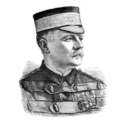 Generaal-majoor Sir Herbert Macpherson, commandant van het Indiase contingent, ca. 1882