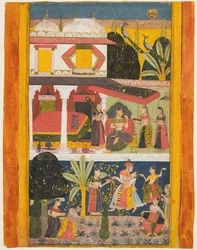 Malavi Ragini, uit een Ragamala-serie, ca. 1695
