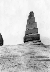 Malwiya toren, Samarra, Mesopotamië, 1918