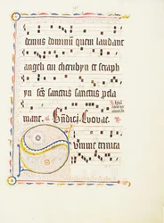 Manuscriptblad met Initiaal S, uit een Antifonarium