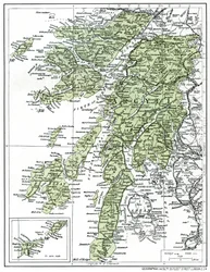 Kaart van Argyllshire, 1924-1926