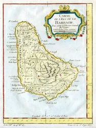 Kaart van Barbados