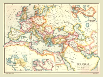 Kaart van de Oude Wereld, 1902