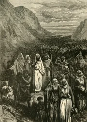 De mars van de Israëlieten, 1890
