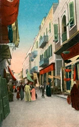 Marktstraat, Suez, Egypte, 20e eeuw