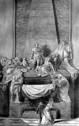 Mausoleum van maarschalk de Saxe, kerk van St. Thomas, Straatsburg, Frankrijk, 1882-1884
