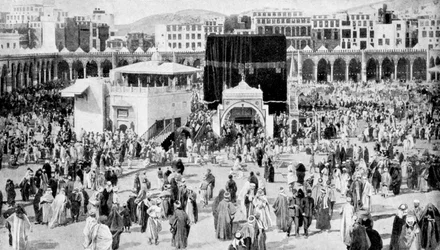 Grote moskee van Mekka, Mekka, Saoedi-Arabië, 1922