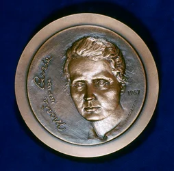 Medaille ter herdenking van Marie Sklodowska Curie, Pools-Franse natuurkundige, 1967