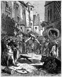 Middeleeuwse acrobaat en straattheater, 1882-1884