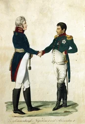 Ontmoeting van Napoleon en Alexander I