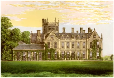 Melbury House, Dorset, huis van de graaf van Ilchester, ca. 1880