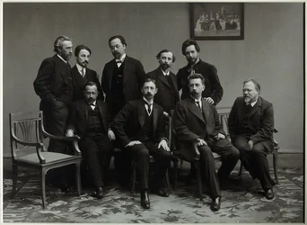 Leden van de literaire groep Sreda, 1910