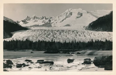 Mendenhall-gletsjer bij Juneau, Alaska, ca. 1940