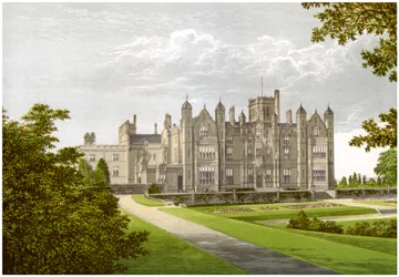 Merevale Hall, Warwickshire, huis van de familie Dugdale, ca. 1880