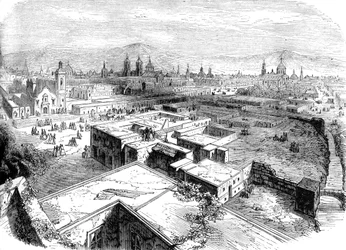 Mexico-Stad, Mexico, midden 19e eeuw ca. 1880