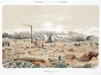 Mijnbouw, metaalertsen Zinkmijn, Neutraal Moresnet (Moresnet neutre)