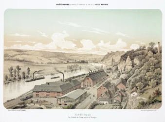 Mijnbouw, metaalertsen Zinkfabriek, Flone, België